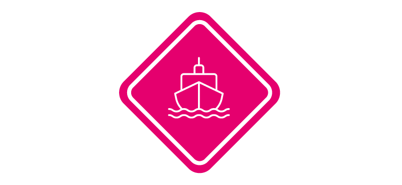 Shipping hazard icon