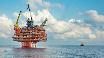 Off shore oil and gas rig