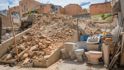 The rubble of a destroyed house in Morocco.
