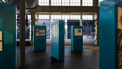 A photograph of the She Sees exhibition in Portsmouth.
