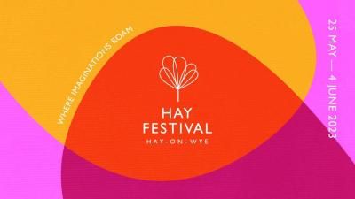 A banner image promoting Hay Festival 2023