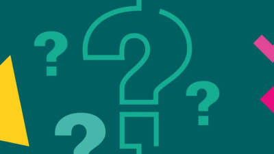 Generic banner of arrows, ticks and question mark icons.
