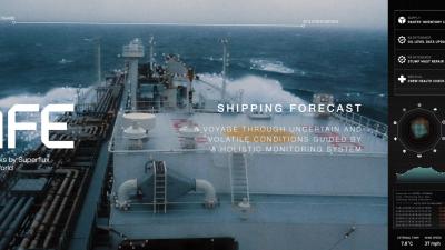 A shot from the Shipping Forecast film.