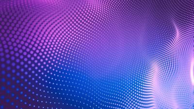 A matrix of dots in purple and blue.