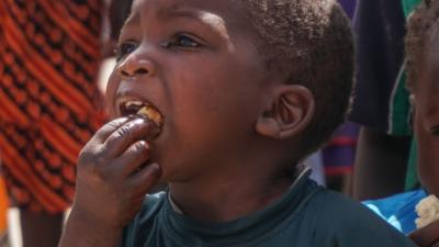 Child eating food