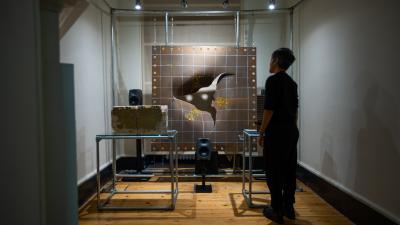 Another photograph of the exhibition at Somerset House, London.