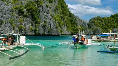 View of the Philippines from a boat