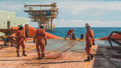 Seafarers working