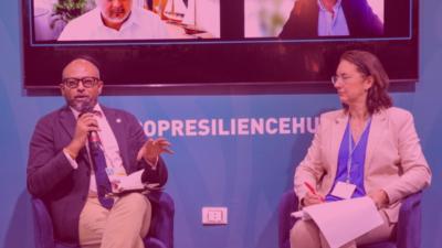The Foundation's CEO, Ruth Boumphrey, at COP27