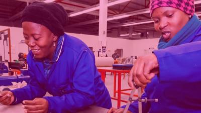 Two engineers in Africa