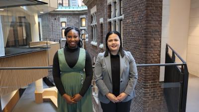 Two World Maritime University fellows 