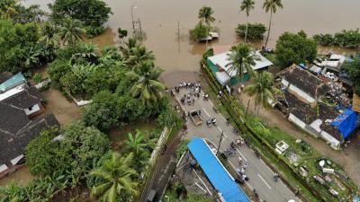 Aluva kerala flooding after heavy rain, India
