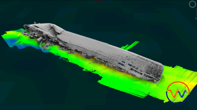 ‘High-resolution multibeam bathymetry data of the wreck of SS Derbent, a World War I tanker