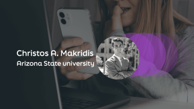 A banner image of Christos A. Makridis, the article's author.