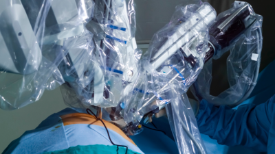 Inside a surgical room