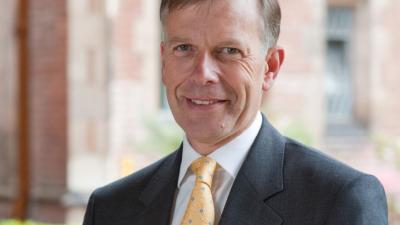 A profile shot of Sir Peter Gregson.